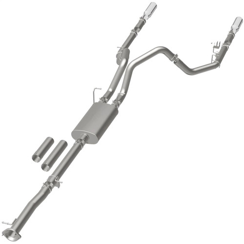 Magnaflow 19027 - Stainless Cat-Back Exhaust 2015 Chevy Silverado 2500HD 6.0L Dual Split Rear Exit 4in Magnaflow 19027 - Stainless Cat-Back Exhaust 2015 Chevy Silverado 2500HD 6.0L Dual Split Rear Exit 4in