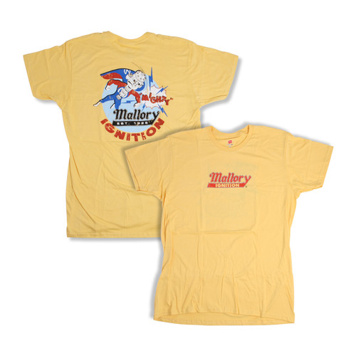 Mallory 10357-SMMAL - Cartoon Logo Youth Tee - Gold