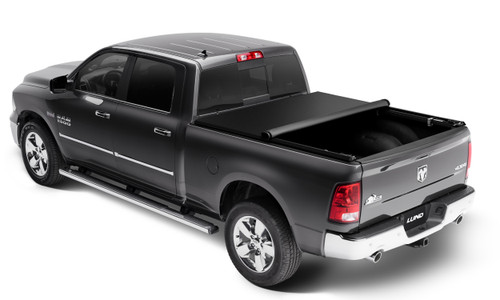 Lund 96865 - 02-17 Dodge Ram 1500 (5.5ft. Bed) Genesis Elite Roll Up Tonneau Cover - Black