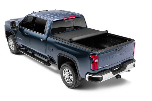 Lund 96892 - 07-17 Chevy Silverado 1500 (5.5ft. Bed) Genesis Elite Roll Up Tonneau Cover - Black