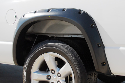 Lund RX120SB - 16-17 Nissan Titan XD RX-Rivet Style Smooth Elite Series Fender Flares - Black (2 Pc.)