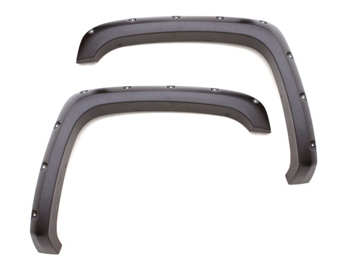 Lund RX135SA - Elite Series Black Rivet Style Fender Flare Set - Front, Smooth, 2-Piece Set for 2019-2022 Ford Ranger, 6.1 Ft. Bed