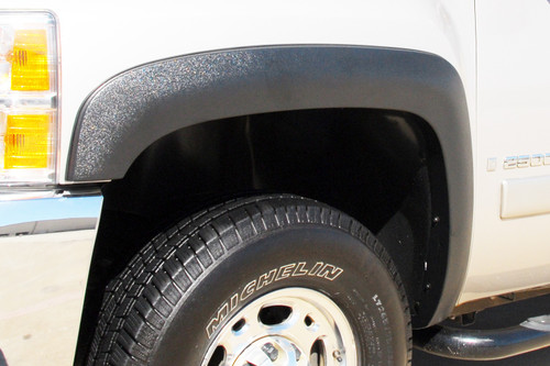 Lund SX106T - Elite Series Black Sport Style Textured Finish 4-Piece Fender Flare Set for 2007-2013 Silverado 1500; 2007-2014 SIlverado 2500 HD, 3500 HD (Excludes Dually)