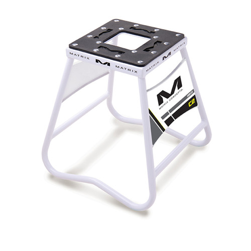 Matrix Concepts C2-100 - C2 Steel Stand with Nameplate - White