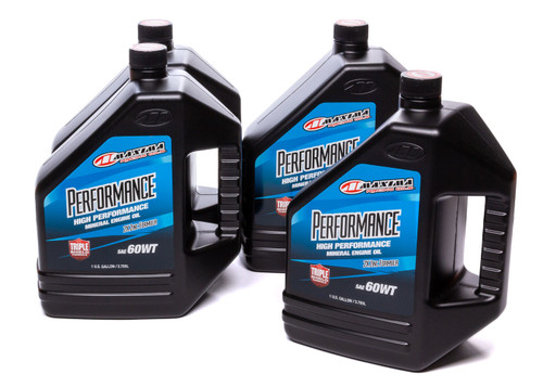 Maxima Racing Oils 39-379128 - 60w Petroleum Oil Case 4 x 1 Gallon