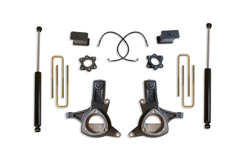 Maxtrac K881774 - 16-18 GM C1500 2WD w/Stamped Steel. Susp. 7in/4in MaxPro Spindle Lift Kit w/ Shocks