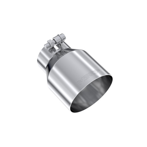 MBRP T5180 - 3 Inch Inlet 4.5 Inch OD Out 6.13 Inch Length Angle Cut Universal Tail Pipe Tip T304 Stainless Steel Tip