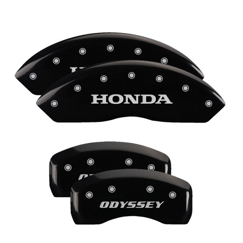 MGP 20203SODSBK - 4 Caliper Covers Engraved Front Honda Engraved Rear Odyssey Black finish silver ch MGP 20203SODSBK - 4 Caliper Covers Engraved Front Honda Engraved Rear Odyssey Black finish silver ch