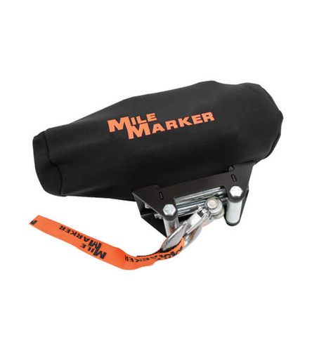 Mile Marker 8505 - Winch Cover Fits 2500 - 3500 LB Electric Winches Black w/Logo
