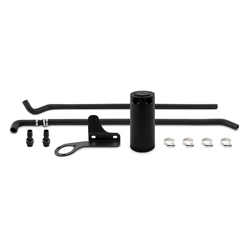 Mishimoto MMBCC-MS3-07PBE2 - 07-13 Mazda Mazdaspeed3 Baffled Oil Catch Can Kit - Black (PCV Side)