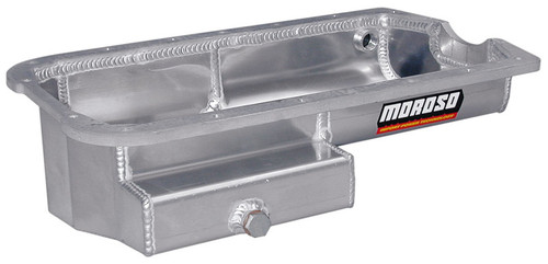 Moroso 20912 - Honda 2.2/2.3L H Series Prelude Kicked Out Drag Race Baffled 5.5qt 5-3/8in Aluminum Oil Pan