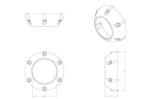 Morimoto S210 - GTi-R Projector Shroud