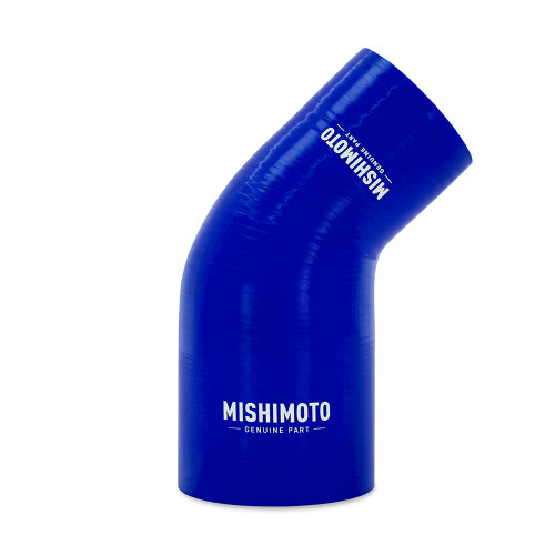 Mishimoto MMCP-R45-2530BL - Silicone Reducer Coupler 45 Degree 2.5in to 3in - Blue