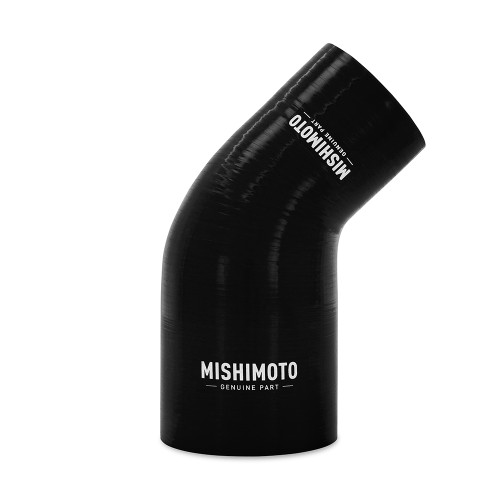 Mishimoto MMCP-R45-25325BK - Silicone Reducer Coupler 45 Degree 2.5in to 3.25in - Black
