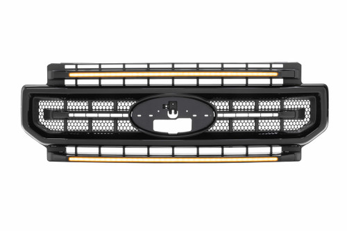 Morimoto XBG11 - XBG LED Grille: Ford Super Duty (20-22 / Black / Amber DRL)
