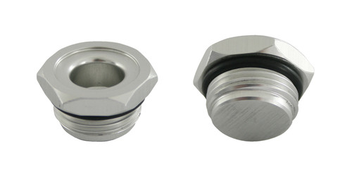 Moroso 22749 - 12An Plug w/O-Ring - Aluminum - Single