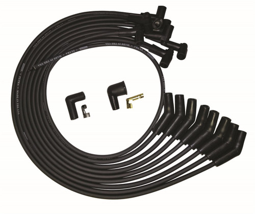 Moroso 51072 - SB Ford 351W 135 Plug HEI Unsleeved Ultra Spark Plug Wire Set - Black