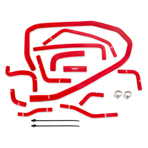 Mishimoto MMHOSE-WRX-15ANCRD - 2015 Subaru WRX Red Silicone Radiator Coolant Ancillary Hoses Kit Mishimoto MMHOSE-WRX-15ANCRD - 2015 Subaru WRX Red Silicone Radiator Coolant Ancillary Hoses Kit