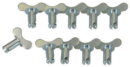 Moroso 71279 - Quick Fastener - Butterfly Head - 5/16in x .550in - Steel - 10 Pack