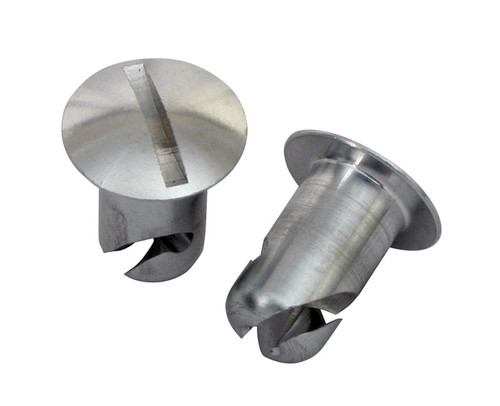 Moroso 71351 - Quick Fastener - Oval Head - 7/16in x .500in - Aluminum - 10 Pack