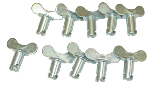 Moroso 71278 - Quick Fastener - Butterfly Head - 5/16in x .500in - Steel - 10 Pack