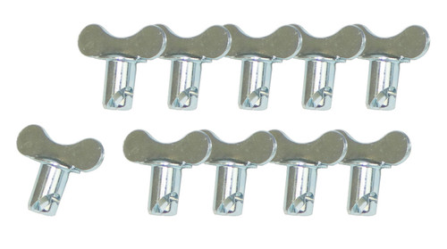 Moroso 71276 - Quick Fastener - Butterfly Head - 5/16in x .400in - Steel - 10 Pack