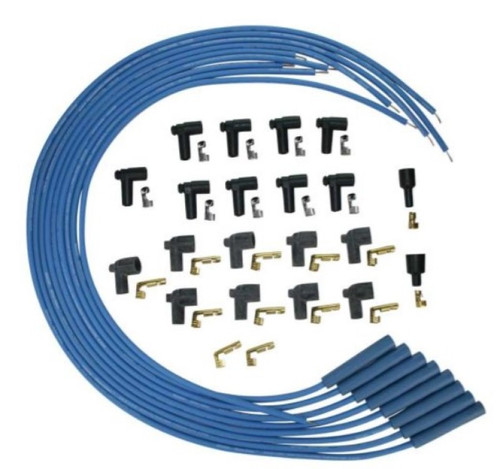 Moroso 72800 - Universal Ignition Wire Set - Blue Max - Solid Core - Straight - 36in