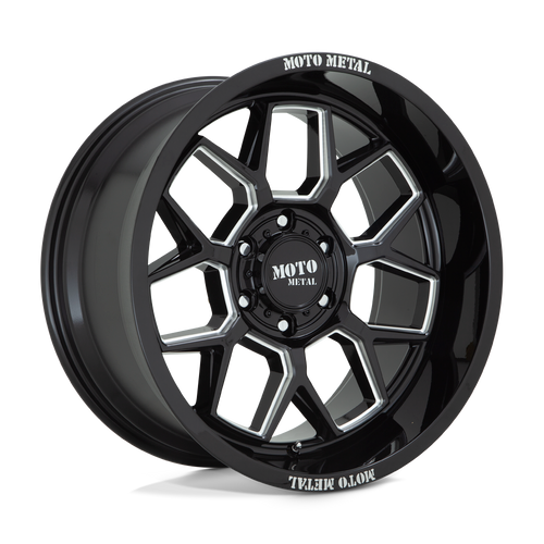 Moto Metal MO80321050318N - Mo803 Banshee 20X10 Gloss Black Milled