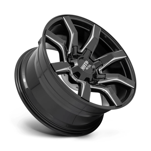 Moto Metal MO80422287944N - Mo804 Spider 22X12 Gloss Black Milled