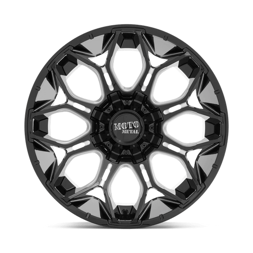 Moto Metal MO80822287344N - Mo808 Sniper 22X12 Gloss Black Milled