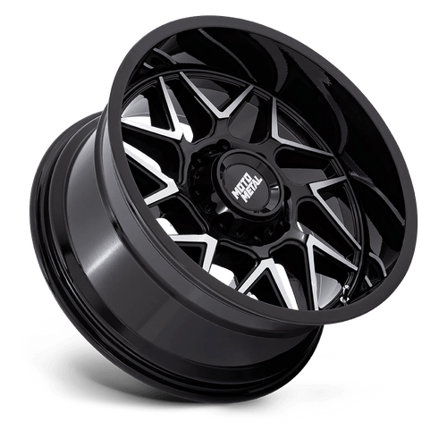 Moto Metal MO812BD20108818N - Mo812 Turbine 20X10 Gloss Black W/ Machined Face
