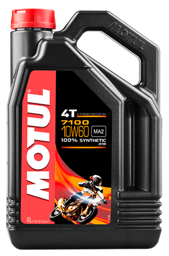Motul 104101 - 4L 7100 4-Stroke Engine Oil 10W60 4T