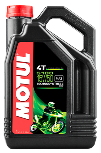 Motul 104083 - 4L 5100 4-Stroke Engine Oil 15W50 4T