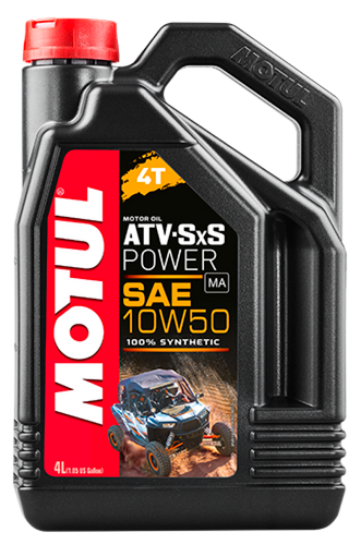 Motul 105901 - 4L ATV-SXS POWER 4-Stroke Engine Oil 10W50 4T