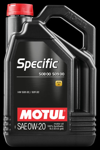 Motul 107384 - 5L Specific 508 0W20 Oil - Acea A1/B1 / VW 508.00/509.00 / Porsche C20