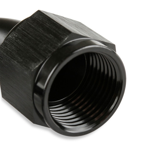 Mr. Gasket 231806-BL - 6 AN 180 Degree Swivel Hose End - Black