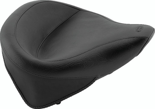 Mustang Motorcycle 75096 - Mustang 84-06 Harley Standard Rear Tire Wide Touring Solo Seat - Black