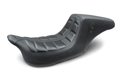 Mustang Motorcycle 75239 - Mustang 08-21 Harley Electra Glide,Rd Glide,Rd King, Str Glide Squareback 1PC Seat - Black