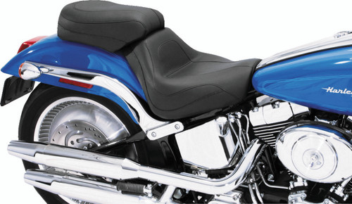 Mustang Motorcycle 75203 - Mustang 00-07 Harley Softail Deuce Sport Touring Solo Seat - Black