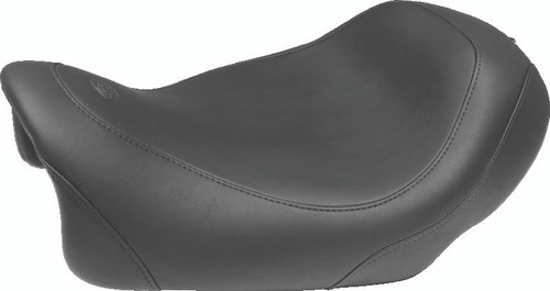 Mustang Motorcycle 75036 - Mustang 14-17 Harley Fat Bob Wide Tripper Solo Seat - Black