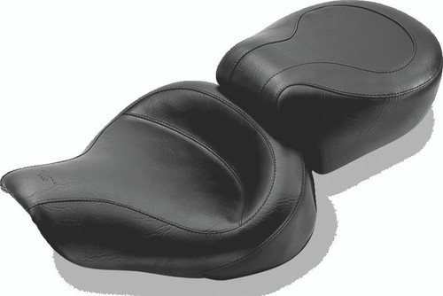 Mustang Motorcycle 75680 - Mustang 91-05 Harley Dyna Wide Touring 1PC Seat - Black