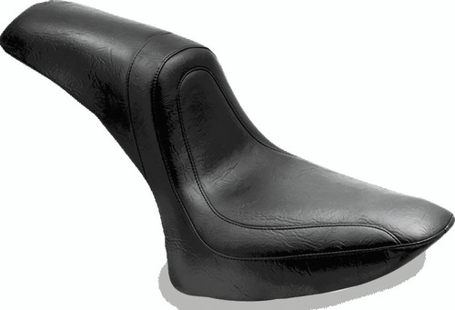 Mustang Motorcycle 75444 - Mustang 84-06 Harley Standard Rear Tire Fastback 1PC Seat - Black