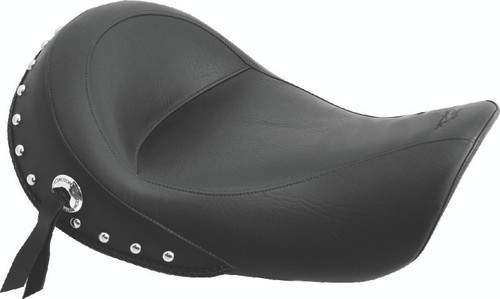 Mustang Motorcycle 76106 - Mustang 06-17 Harley Dyna Standard Touring Solo Seat w/Studs - Black