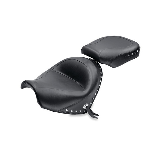 Mustang Motorcycle 76061 - Mustang 09-21 Suzuki Boulevard C50 & C50T Standard Touring 2PC Seat - Black