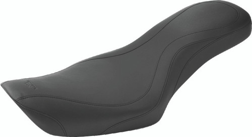 Mustang Motorcycle 76387 - Mustang 91-05 Harley Dyna DayTripper 1PC Seat - Black
