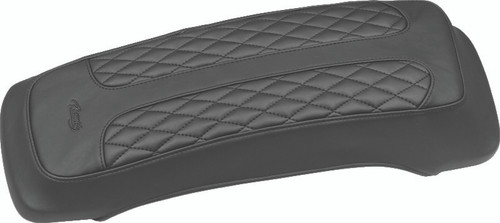 Mustang Motorcycle 77605 - Mustang 80-07 Harley Early FL Touring Saddlebag Lid Covers w/Studs- Black