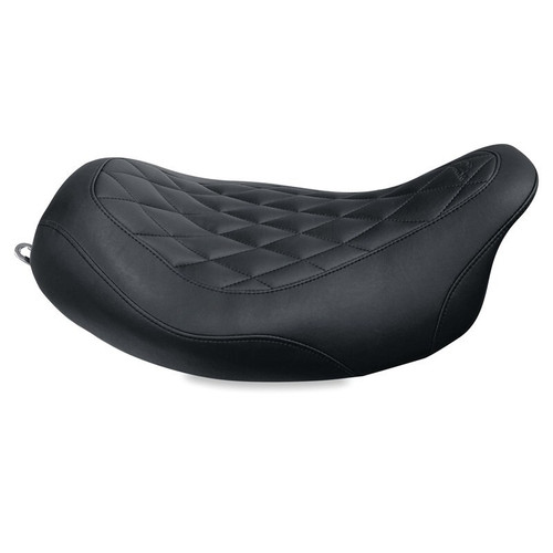 Mustang Motorcycle 76694 - Mustang 08-21 Harley Electra Glide Std,Rd Glide,Rd King,Str Glide Solo Seat Diamond Stitch - Brown