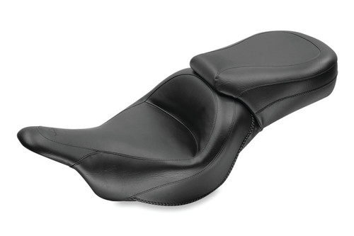 Mustang Motorcycle 76601 - Mustang 09-21 Kawasaki Vulcan 1700 Voyager, Nomad Standard Touring 1PC Seat - Black