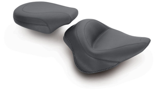 Mustang Motorcycle 76799 - Mustang 11-13 Harley Blackline, 12-17 Slim/Slim S Wide Touring Passenger Seat - Black
