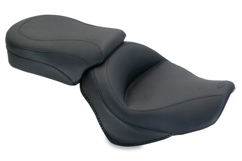 Mustang Motorcycle 76831 - Mustang 10-18 Triumph Thunderbird, Thunderbird Storm Std. Touring 2PC Seat - Black